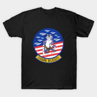 Grumman F-14 Tomcat - Damn Bugs!!! Grunge Style T-Shirt